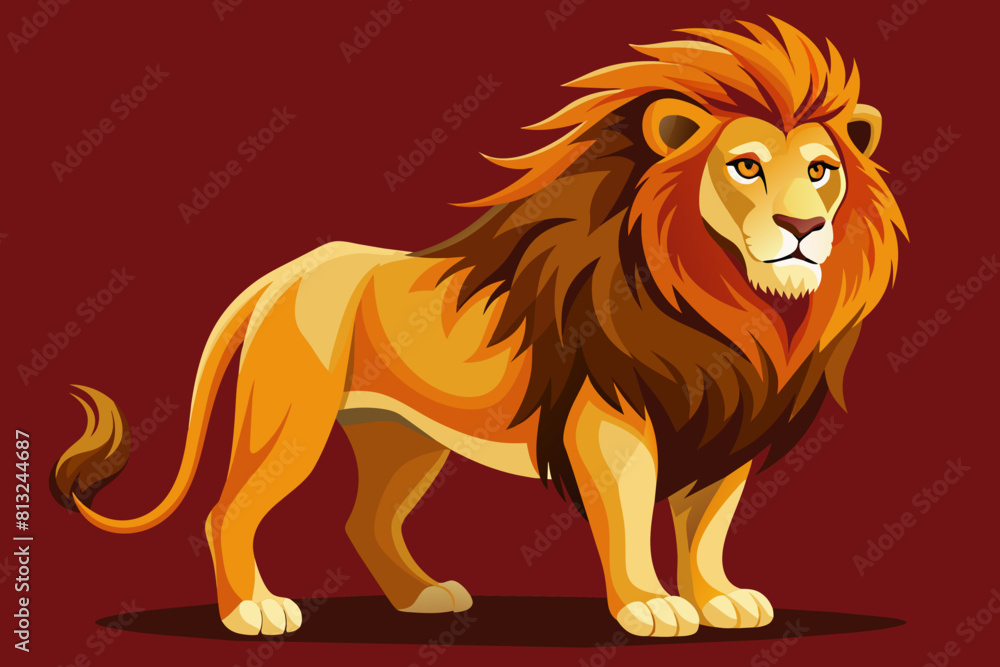 lion cartoon vector illustration lion cartoon vector illustration