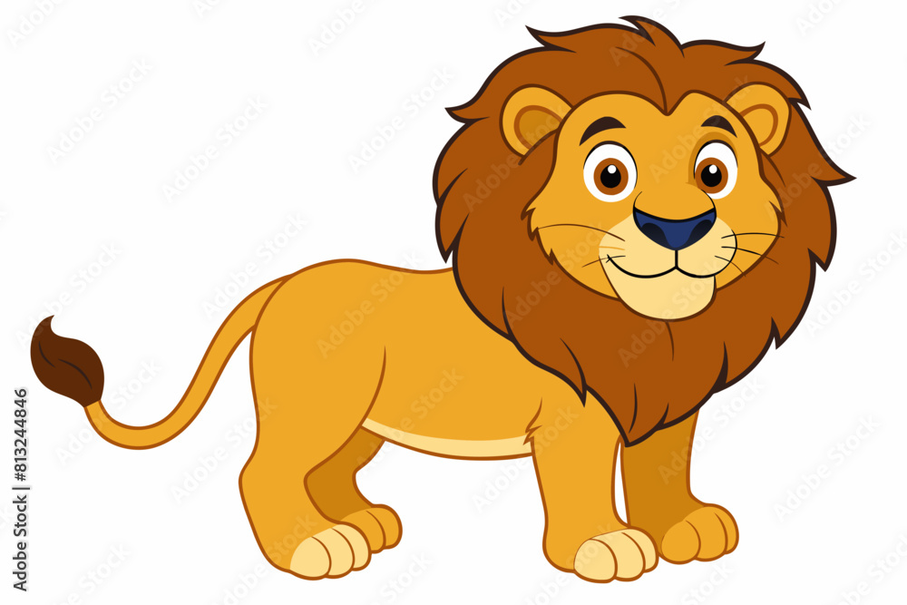 lion cartoon vector illustration lion cartoon vector illustration