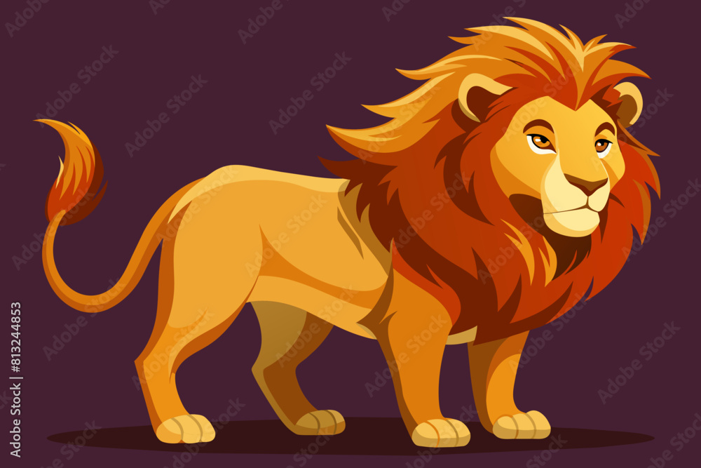 lion cartoon vector illustration lion cartoon vector illustration