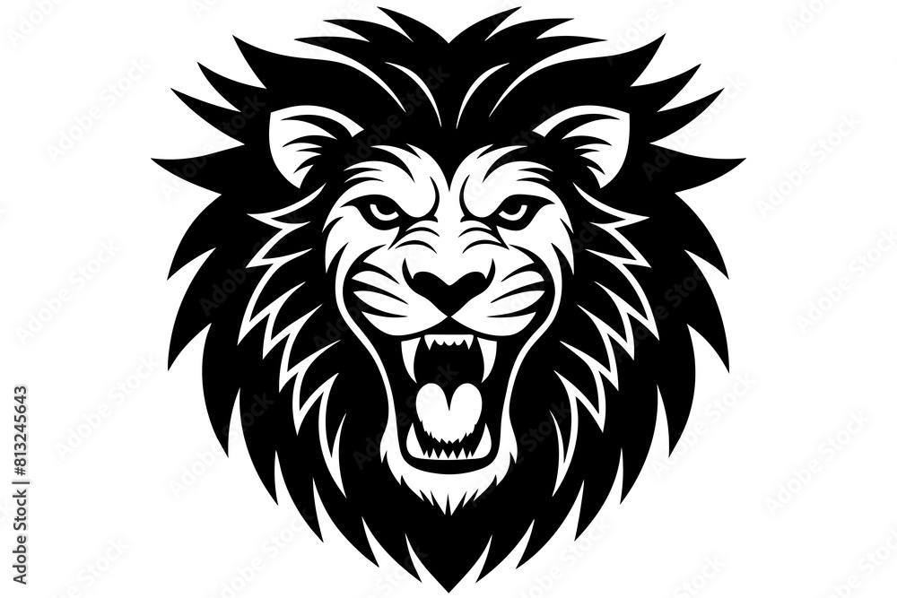 lion face cartoon vector illustration lion face cartoon vector illustration