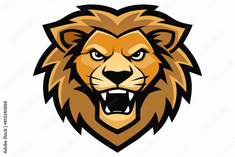 lion face cartoon vector illustration lion face cartoon vector illustration