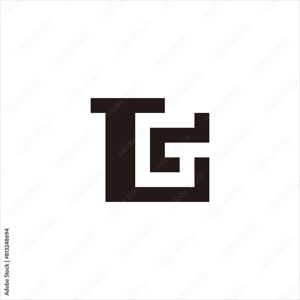 Obraz premium Modern and neat LG initial letter monogram logo template