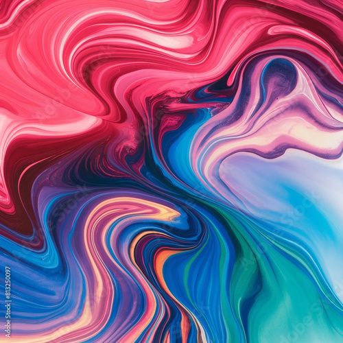 Mesmerizing liquid marble texture, blending vibrant colors seamlessly, evoking a sense of fluidity and elegance.