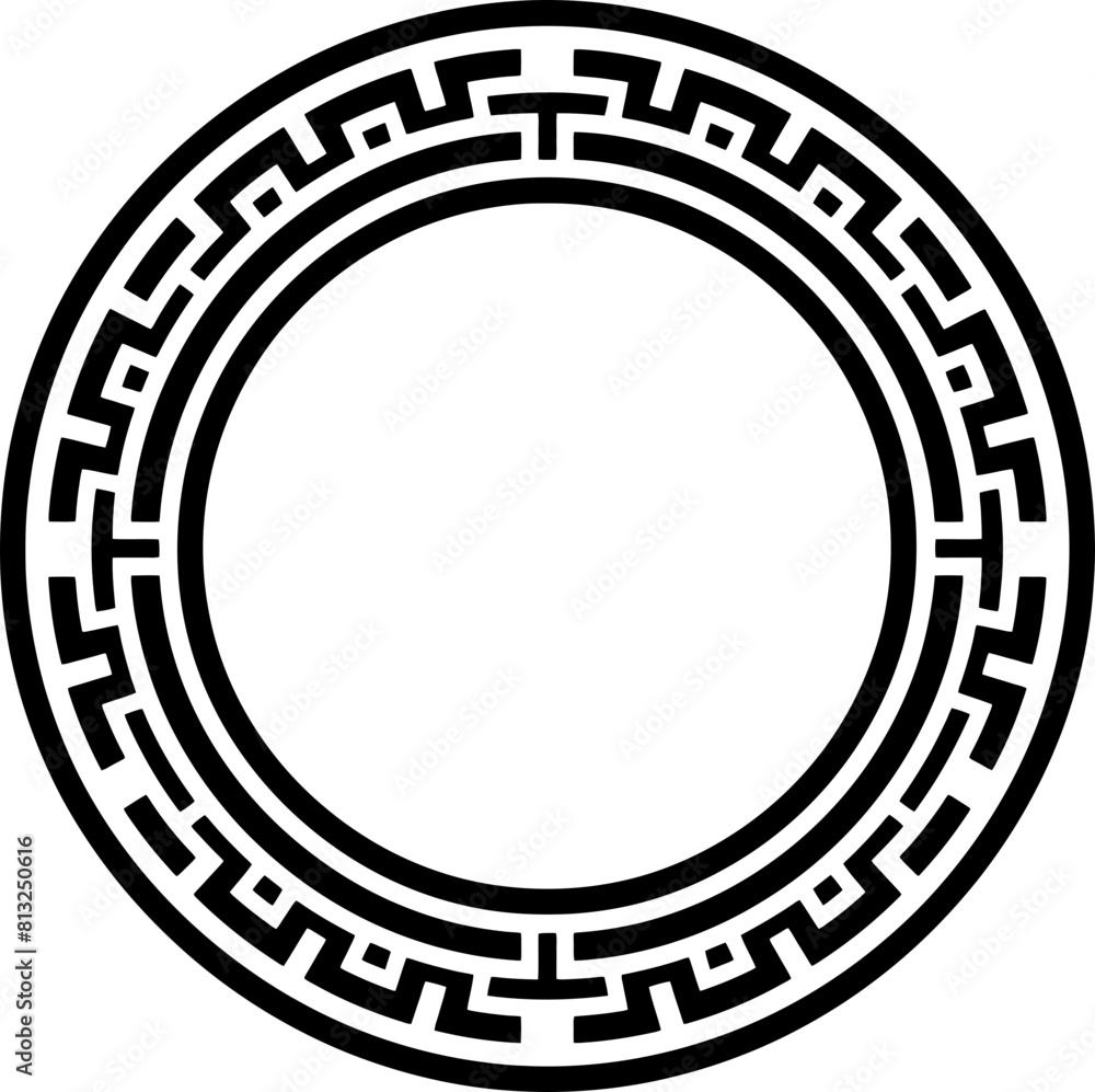 Traditional circle korean frame Traditional circle korean frame