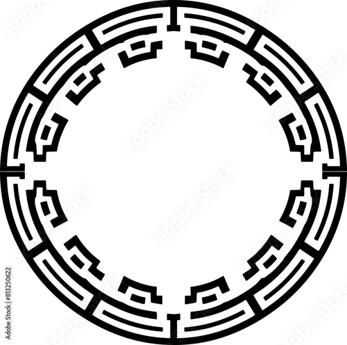 Traditional circle korean frame