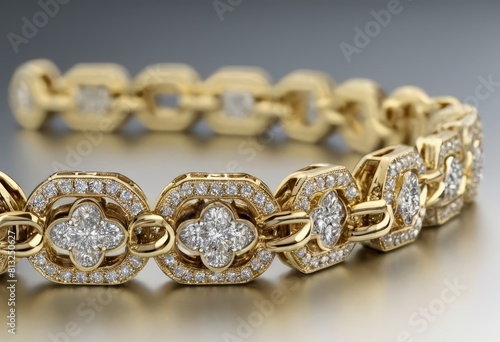 gold chain with diamonds