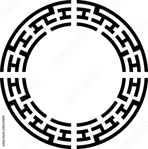 Traditional circle korean frame