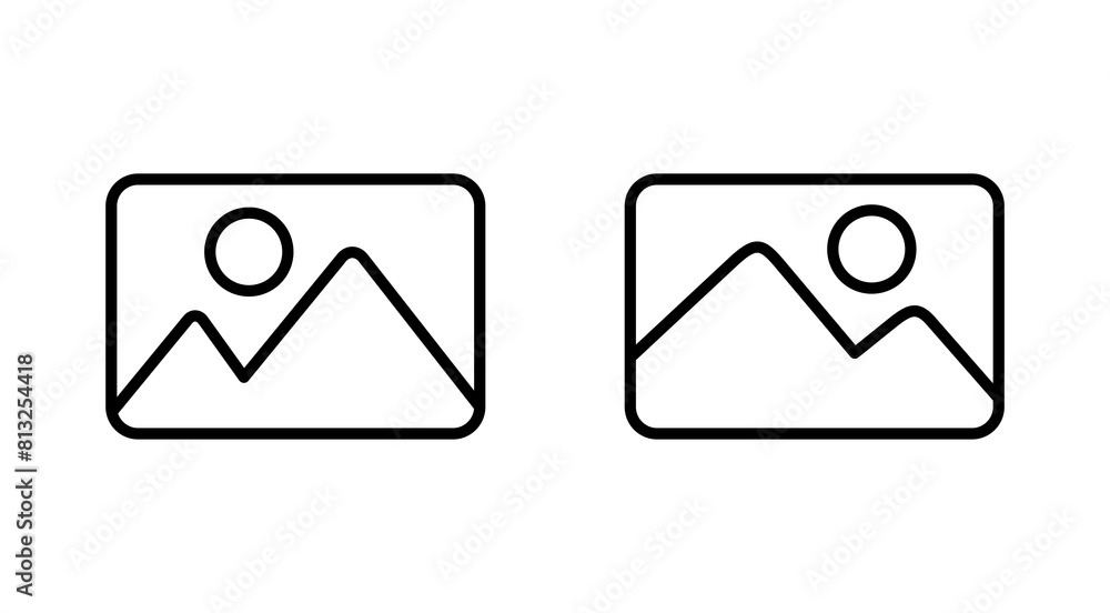 Picture icon set. photo gallery icon symbol Picture icon set. photo gallery icon symbol