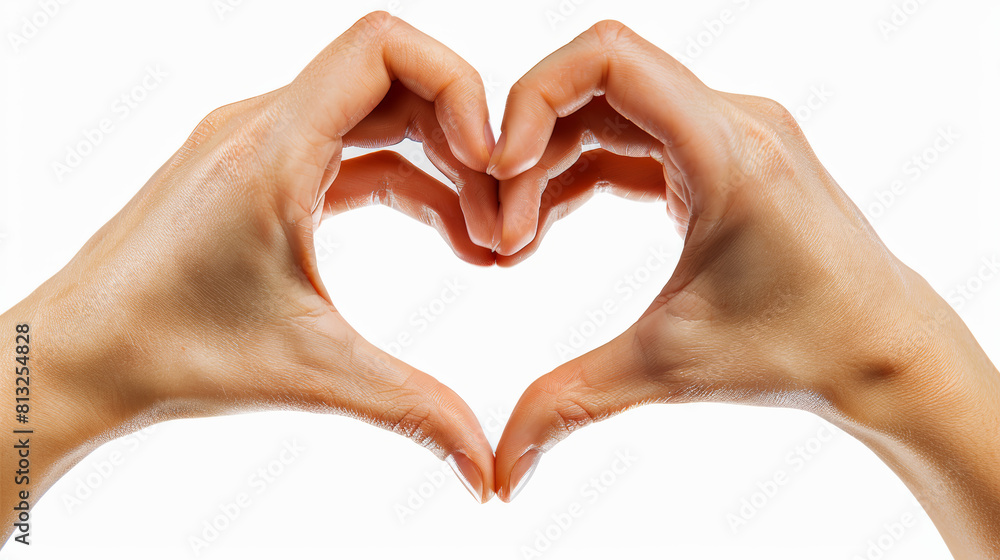 Obraz premium Hands forming a heart shape