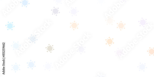 Light purple vector template with flu signs.