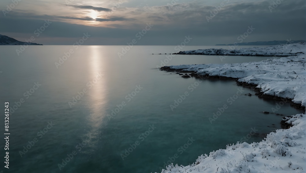 The sea of white, a single cyan entity glows, its tranquil hue a stark contrast against the pristine backdrop ai_generated The sea of white, a single cyan entity glows, its tranquil hue a stark contrast against the pristine backdrop ai_generated