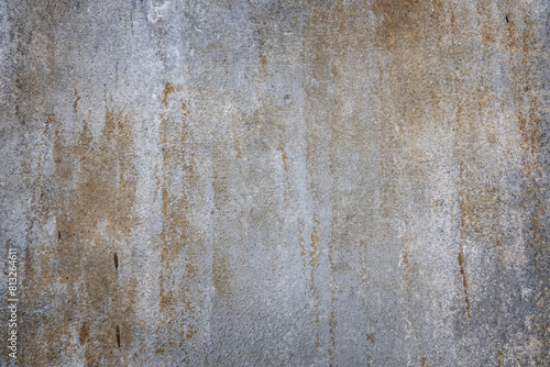Dark Background and wallpaper or texture of Wall with old stains. photo