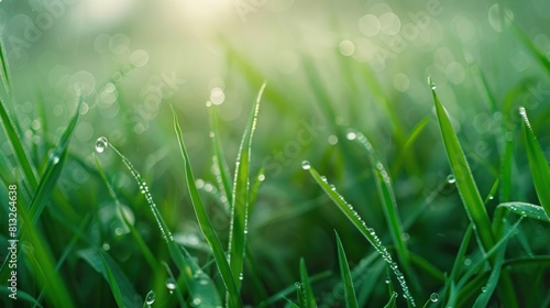 grass dew rain macro fresh green eco