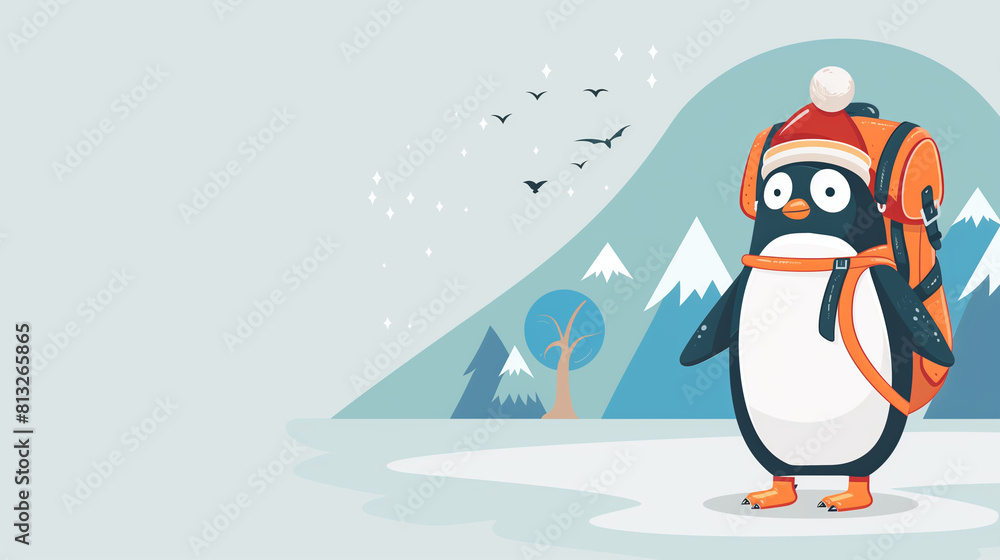 Obraz premium Clip art of penguin