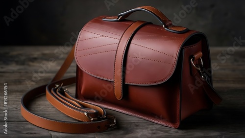 leather hand bag, Brown classy leather bag, women leather bag, expensive leather bag,  © Graphic ELE