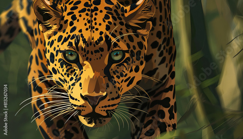 A leopard can t change its spots  People are unable to change their innate nature or character... close up