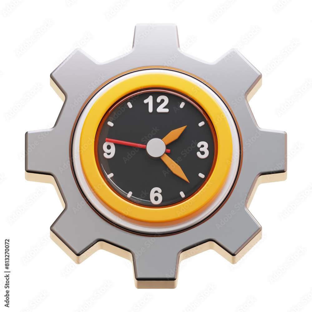 01 TIME MANAGEMENT 3D ICON ILLUSTRATION