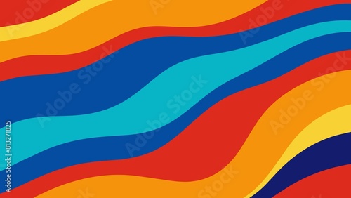 Abstract Colorful background with Waves Lines