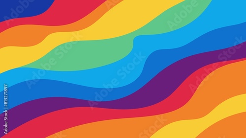 Abstract Colorful background with Waves Lines