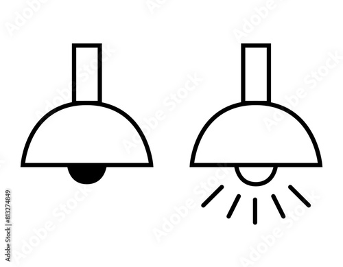 照明器具　電気　アイコン素材