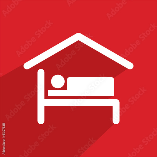 lodging icon , hotel icon vector photo