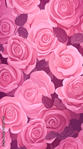 Roses Flowers Image  Pattern Style  For Wallpaper  Desktop Background  Smartphone Cell Phone Case  Computer Screen  Cell Phone Screen  Smartphone Screen  9 16 Format - PNG