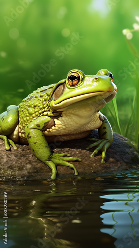 Toads and Frogs Image, Pattern Style, For Wallpaper, Desktop Background, Smartphone Cell Phone Case, Computer Screen, Cell Phone Screen, Smartphone Screen, 9:16 Format - PNG