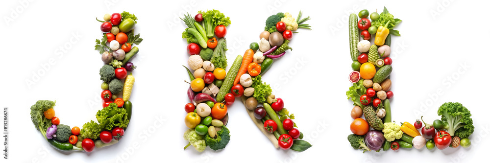 Letters J, K, L. Vegetable Alphabet: Healthy Living. Letters J, K, L. Vegetable Alphabet: Healthy Living.