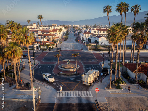 Downtown beach front in Santa Barbara, California, United States of America. photo