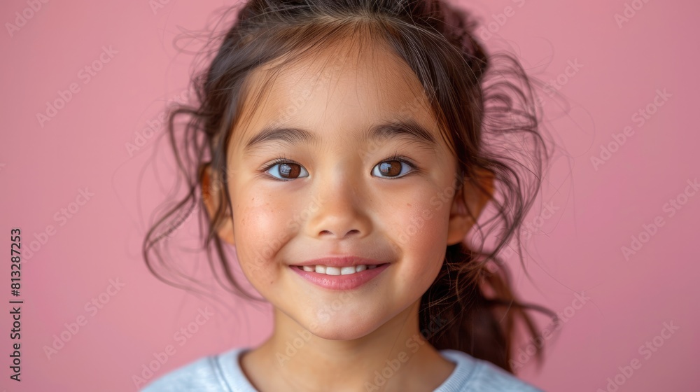 portrait of happy smiling 10 yo girl wearing pastel blue sweatshirt isolated on solid color background. portrait of happy smiling 10 yo girl wearing pastel blue sweatshirt isolated on solid color background.