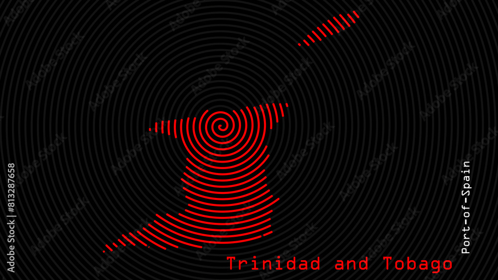 A map of Kuwait, with a dark background and the country's outline in the shape of a colored spiral, centered around the capital. A simple sketch of the country. A map of Kuwait, with a dark background and the country's outline in the shape of a colored spiral, centered around the capital. A simple sketch of the country.