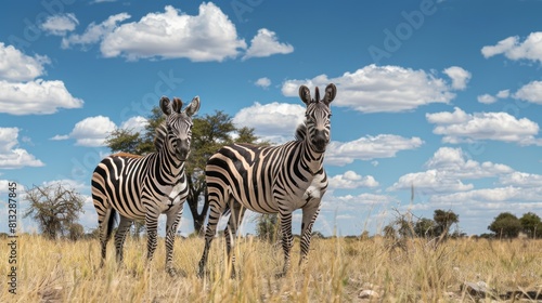 Zebra in nature habitat   Wildlife view