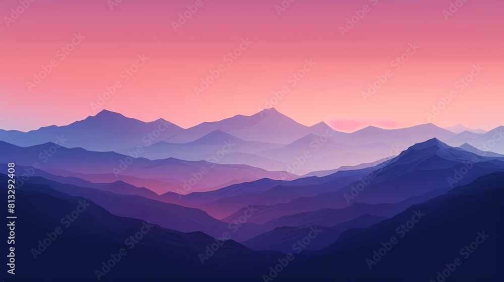 Create a beautiful landscape image of a mountain range at sunset Create a beautiful landscape image of a mountain range at sunset