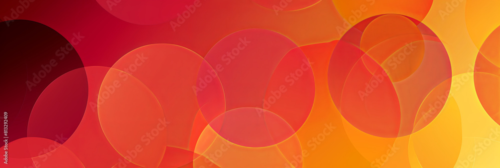 a vibrant vector background with overlapping circles in shades of orange and red, generative AI a vibrant vector background with overlapping circles in shades of orange and red, generative AI