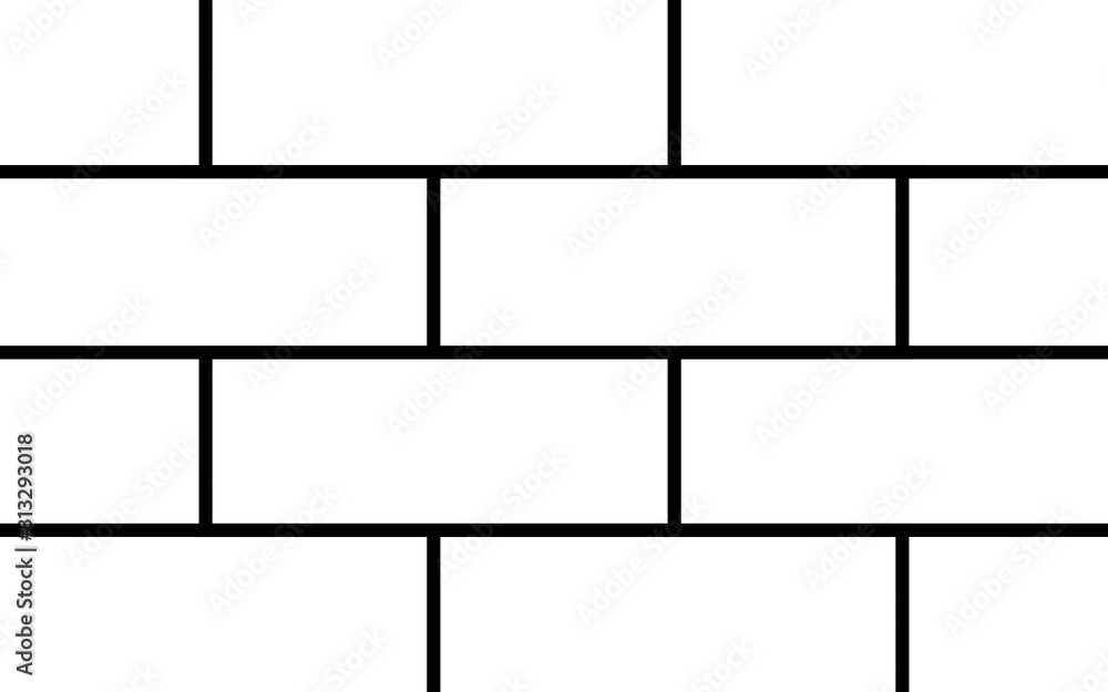 Black and white brick wall background Black and white brick wall background