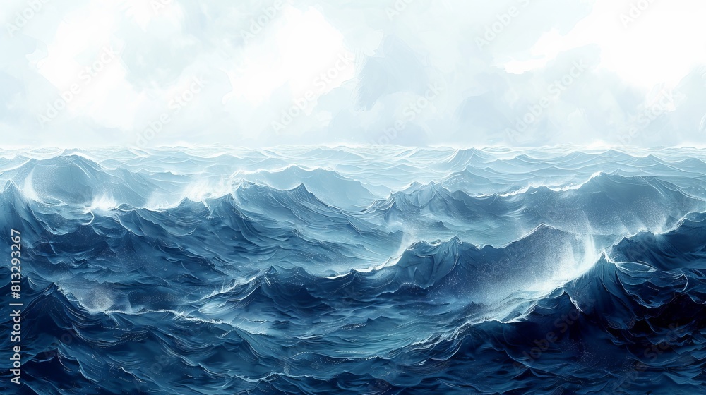 Illustration ocean waves