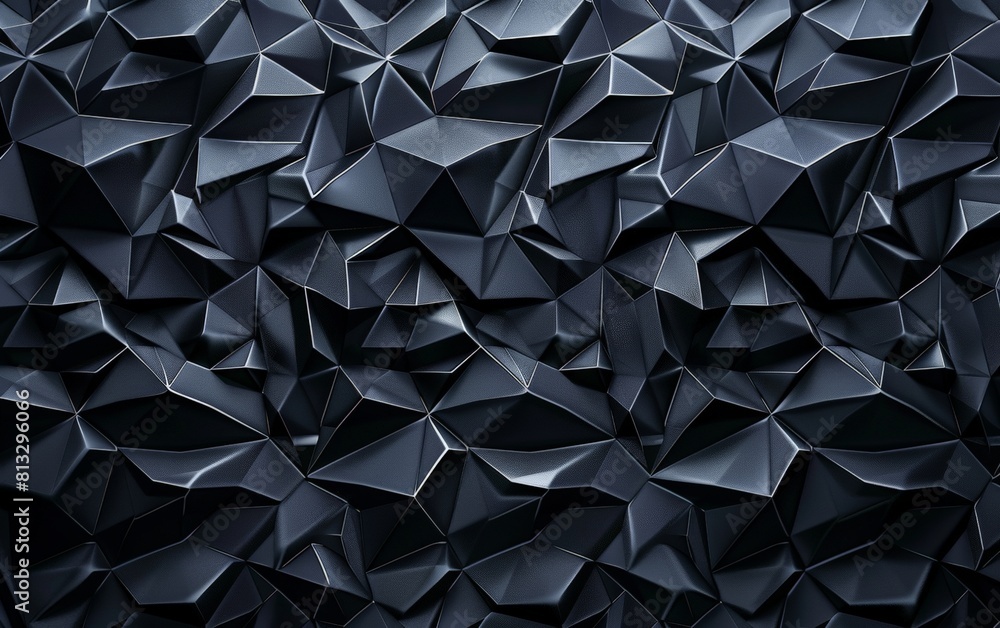Fototapeta premium Abstract 3D rendering of dark geometric shapes.