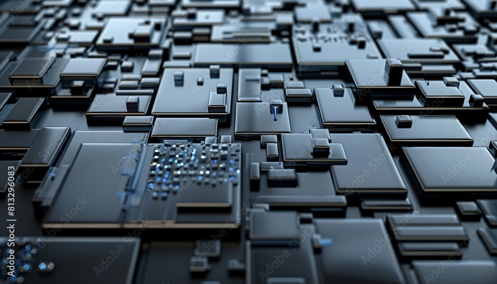 Abstract 3D rendering of futuristic technology background Abstract 3D rendering of futuristic technology background