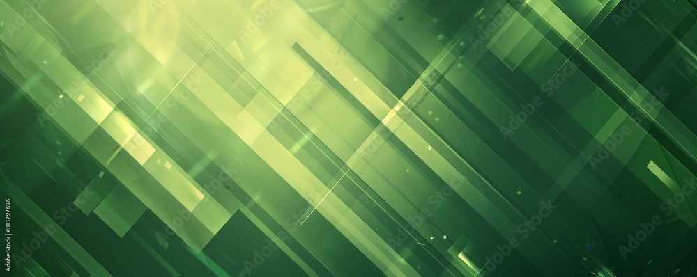 Abstract green background with glowing light rays Abstract green background with glowing light rays