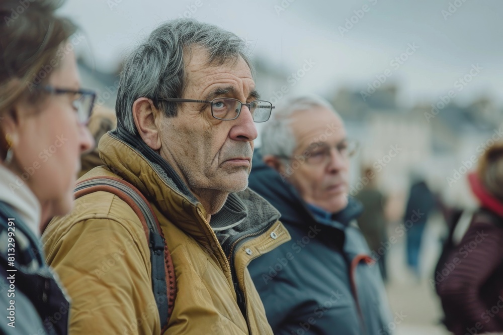 old man in beige jacket and glasses old man in beige jacket and glasses