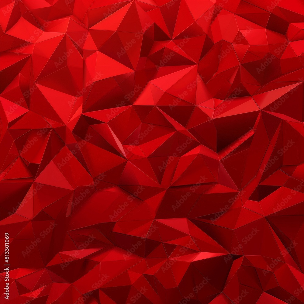 Red polygonal background. Red polygonal background.