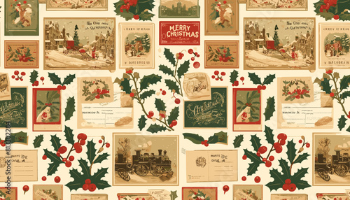 Concept of happy Christmas images. Vector illustration.