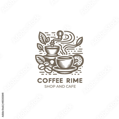 Coffee Shop and Cafe Logo design