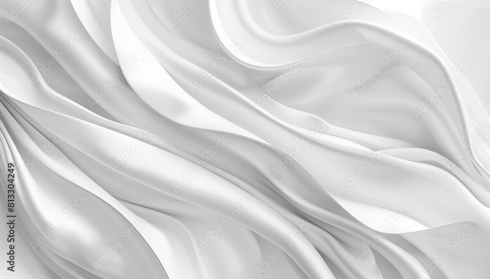 Fototapeta premium White silk drapery.