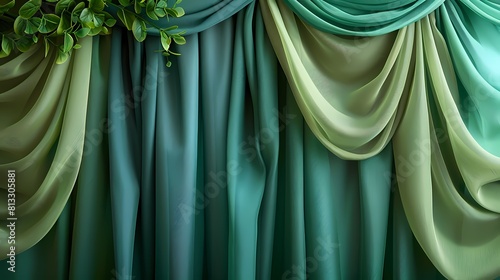blue curtain background