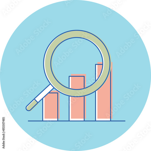 アイコン　3色　〇　データ調査・分析・集計