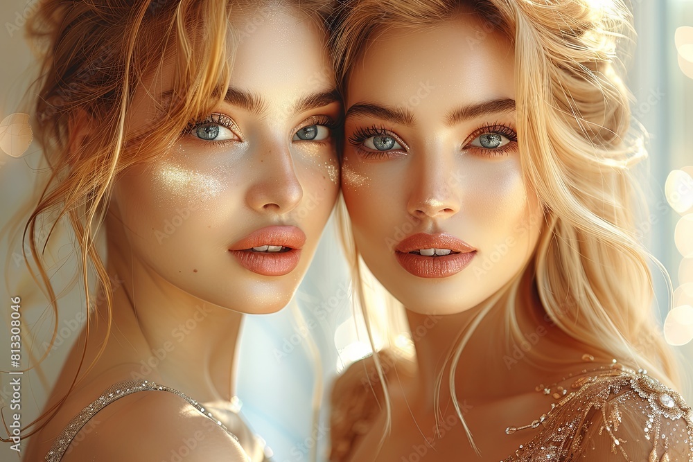 Flawless Beauty: Enchanting Woman in Detailed Dress Portrait Flawless Beauty: Enchanting Woman in Detailed Dress Portrait