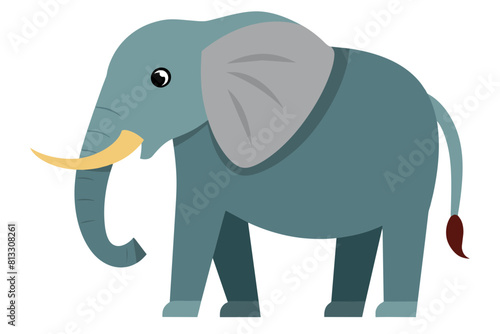 elephant cartoon vector illustration