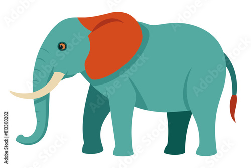 elephant cartoon vector illustration