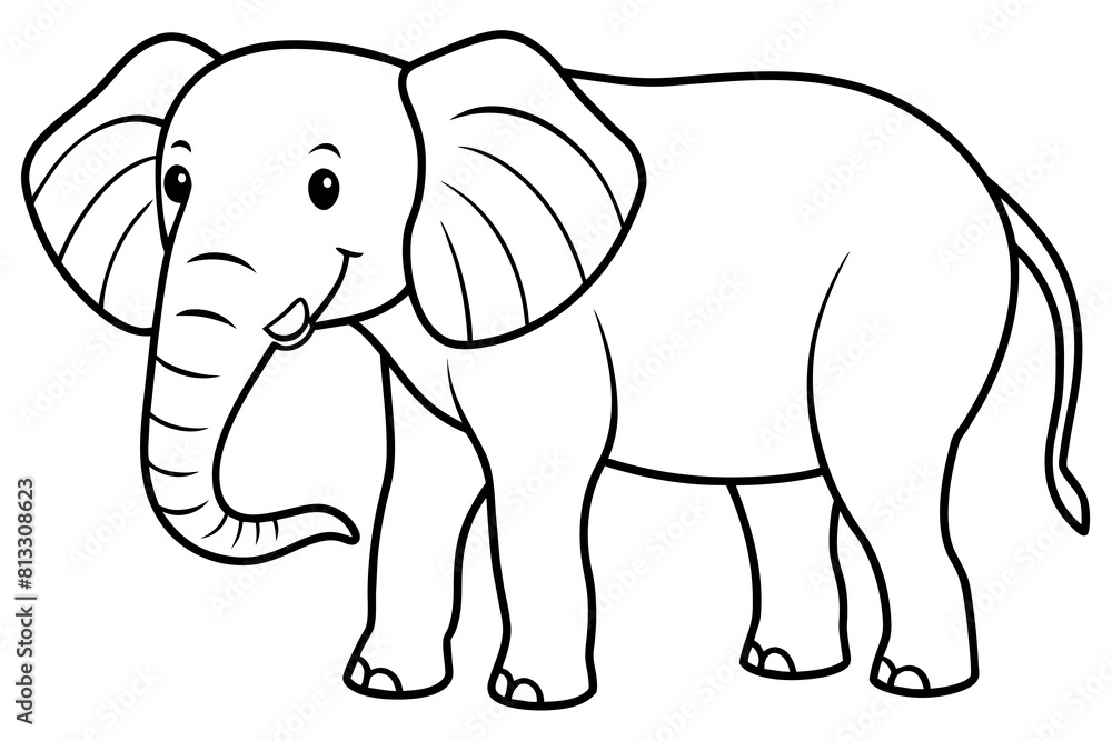 elephant line art silhouette illustration elephant line art silhouette illustration
